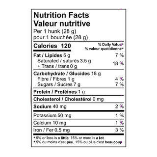 Heavenly Hunks Cookie Bites Cranberry White Chip 170g