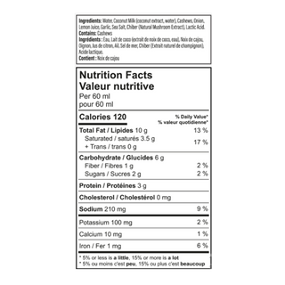 Verily Kitchen Sauce Cashew Alfredo 250mL
