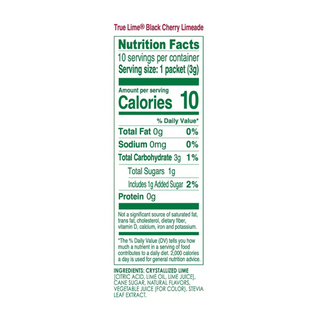 True Citrus Limeade Black Cherry 10 Packs