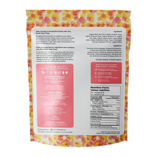 Joey Nordic Seed Crisps Saffron & Pink Salt 110g