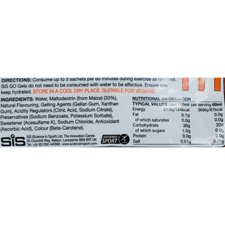 Sis Go Isotonic Energy Gel Orange 60mL