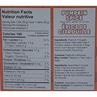 Honey Bar Snack Bar Pumpkin Spice 5x35g