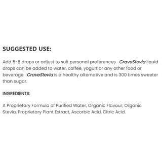 Crave Stevia Stevia Liquid Cola 30mL