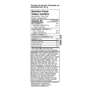 Unreal Dark Chocolate Almond Butter Cups 90g