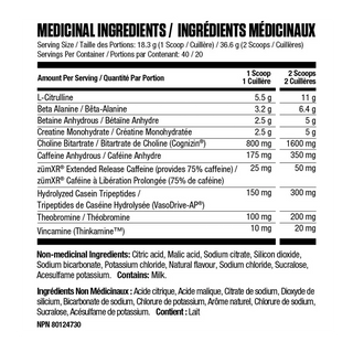 RYSE Godzilla Pre-Workout Blue Raspberry 40 Servings