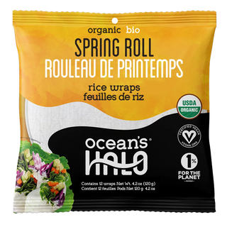 Ocean's Halo Organic Spring Roll Rice Wraps 120g