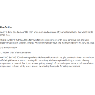 Routine Deodorant Baking Soda Free Sexy Sadie 58g