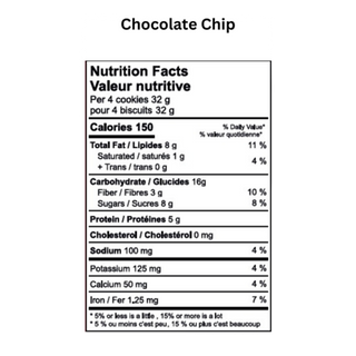 Fit Treats Better-For-You Cookies Chocolate Chip 125g
