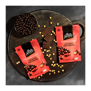 Three Farmers Roasted Chickpeas Dark Chocolate 100g