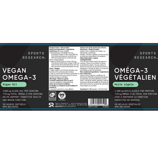 Sports Research Vegan Omega 3 50 Softgels