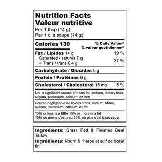 Allfat Beef Tallow Grass Fed 200g
