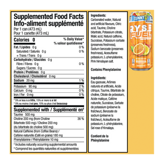 RYSE Fuel Energy Drink Sunny D Tangy Original 473mL