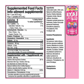 RYSE Fuel Energy Drink Ring Pop Berry Blast 473mL