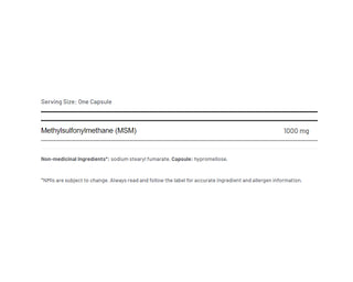 AOR MSM 1000mg 200 Capsules