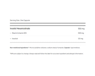 AOR Niacin No-Flush 550mg 180 Capsules