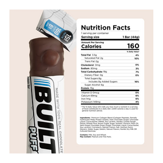 Built Bar Puffs Cookie Dough Chunk 44g