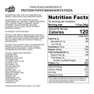 Twin Peaks Protein Puffs Margherita Pizza 300g