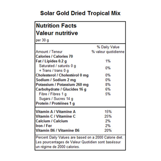 Solar Gold Tropical Mix 120g