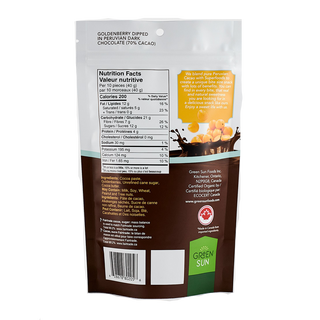 Green Sun Goldenberries Dark Chocolate Covered 91g