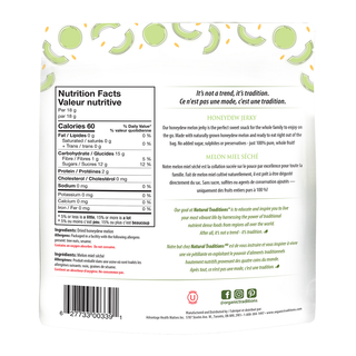 Natural Traditions Honeydew Jerky 165g