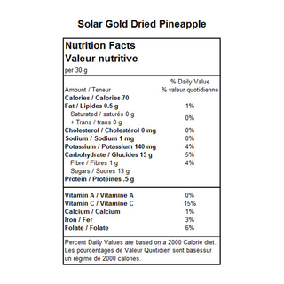 Solar Gold Pineapple 120g
