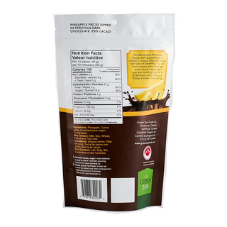 Green Sun Pineapple Dark Chocolate Covered 91g