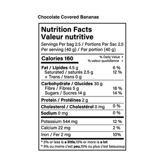 Nud Fud Chocolate Covered Chewy Bananas 100g