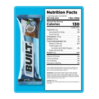 Built Bar Nut Free Coconut 49g