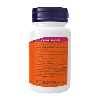 NOW MK-7 Vitamin K2 100mcg 60 Veggie Caps
