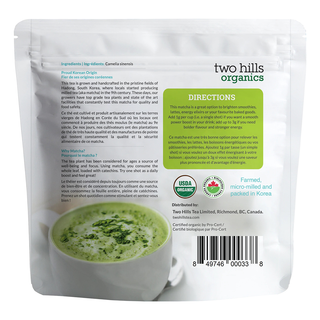 Two Hills Tea Organic Matcha #1 100g