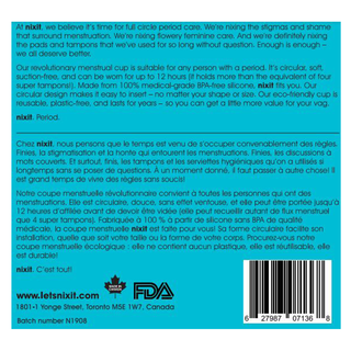 Nixit Menstrual Cup 1 Unit