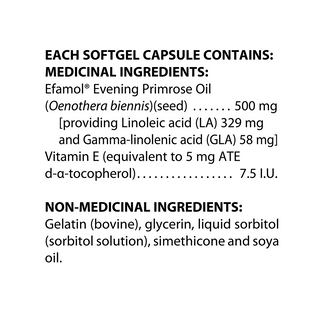 Efamol Evening Primrose Oil 500mg 90 Softgels