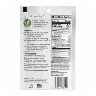 Simply Organic Gravy Mix Chicken 24g