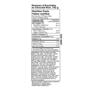 Unreal Dark Chocolate Gems Covered Peanuts 142g