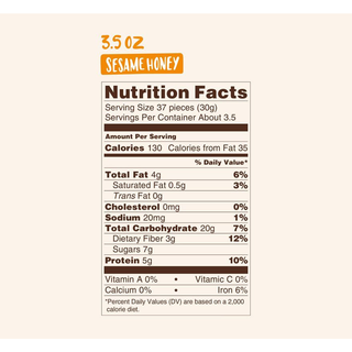 Lebby Chickpea Snacks Sesame Honey 99g