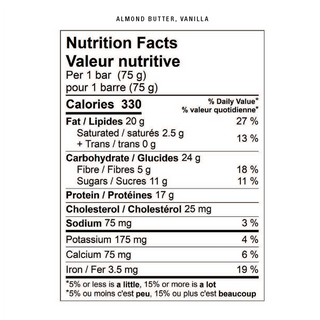 The Healthy Nut Protein Bar Almond Butter Vanilla 75g