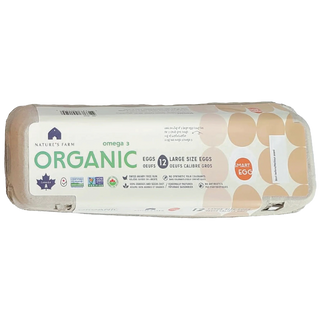 Nature's Farm Organic Eggs Omega 3 Large 12 Packs