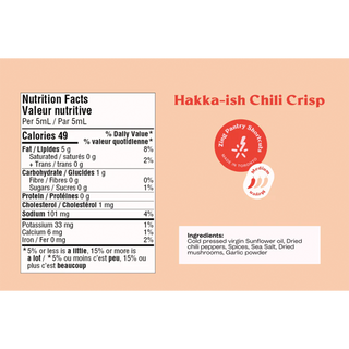 Zing Hakkaish Chili Crisp Condiment 175mL