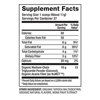 Nutiva MCT Powder Vanilla 300g