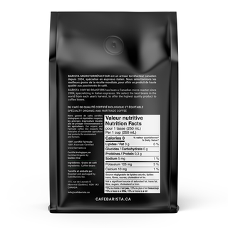 Barista Organic Coffee Beans Bio Tre 340g