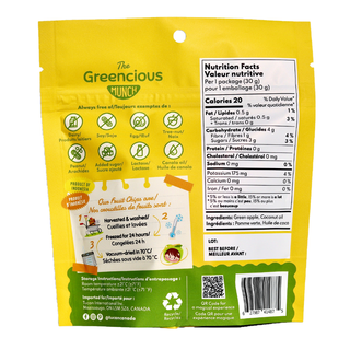 The Greencious Munch Vacuum Dried Apple Chips 30g