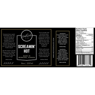 Westside Sauce Screamin' Hot 237mL