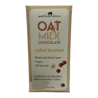Brooklyn Born Chocolate Oat Milk Chocolate Bar Salted Hazelnut 60g