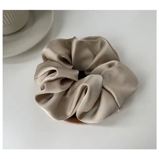 Swoon Skin Satin Scrunchie Nude