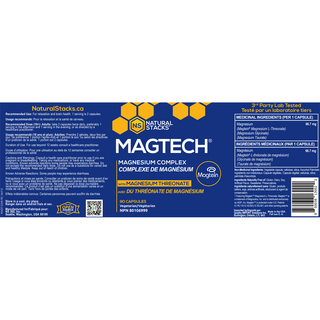 Natural Stacks Magtech Magnesium Complex 90 Veggie Caps