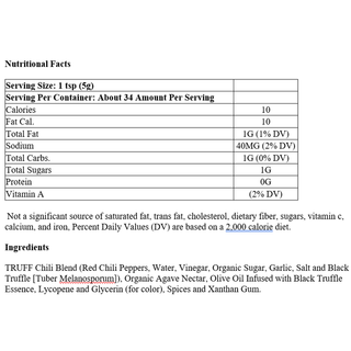 Truff Hot Sauce Black Truffle Infused 170g