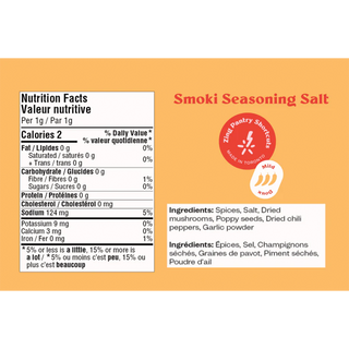 Zing Smoki Spiced Seasoning Salt 70g