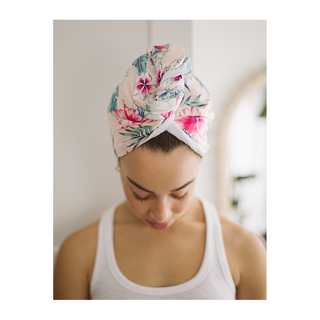 Swoon Skin Heavenly Hair Towel Pink Floral