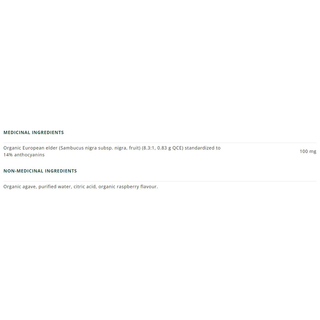 Nature's Way Organic Sambucus Cold and Flu Care Syrup Elderberry 240mL