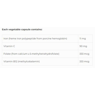 NFH Heme Iron SAP 60 Capsules